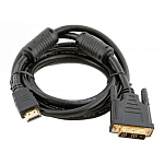 Кабель HDMI <--> DVI-D  5.0м TELECOM, позолоченные контакты