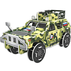 Конструктор 3D из пенокартона «Военный Внедорожник», с символикой Z, 46 д