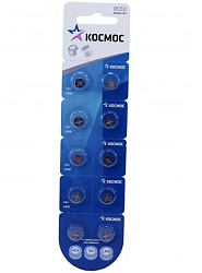Элемент питания КОСМОС AG03 (392) (SR41W) (LR41) BL-10