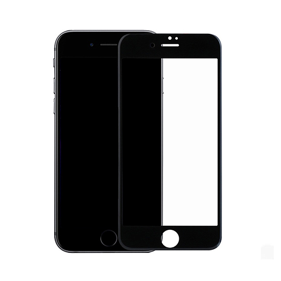 Противоударное стекло NONAME для iPhone 7/8 черное, полный клей