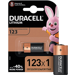 Элемент питания DURACELL CR123A BL-1 (1/10/50)
