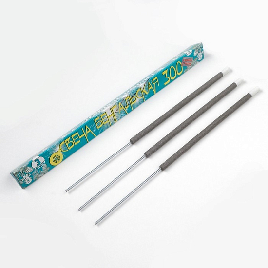 Бенгальская свеча 30 см, треугольная, 3штуки 7533508