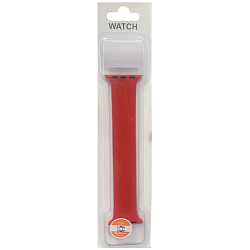 Силиконовый моно-ремешок ISA для Apple Watch 38/40mm (135mm) красный