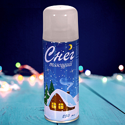 Спрей снег, цвет белый, 250 мл, тающий