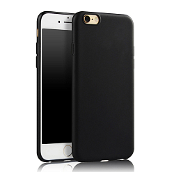 Силиконовый чехол HOCO для iPhone 6/6S Plus (5.5) матовый, черный (Phantom series)