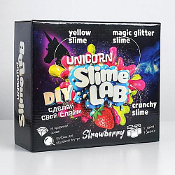 Набор для опытов и экспериментов «Слайм лаб» «Юникорн. Клубника»
