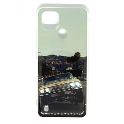 Силиконовый чехол NONAME для Realme C21 с рисунком МИКС