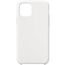 Cиликоновый чехол CTR для iPhone 15 Soft Touch (белый)