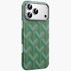 Задняя накладка KEEPHONE KEVILAR PRAGUE MAGSAFE CASE для iPhone 17 PRO, MOSS