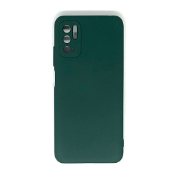 Задняя накладка SILICONE COVER для Xiaomi Poco M3 Pro темно-зелёный