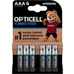 Элемент питания OPTICELL LR03 TURBO MAX BL-6 (6/72)