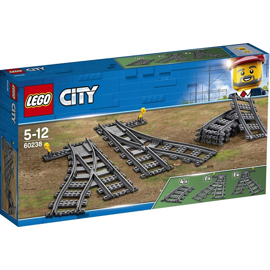 Конструктор LEGO City 60238 Железнодорожные стрелки