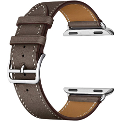 Кожаный ремешок LYAMBDA Minkar для Apple Watch 38/40mm Gray (LWA-02-40-GR)