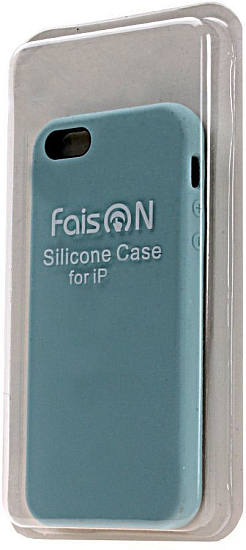 Силиконовый чехол FAISON для iPhone 6/6S (4.7), №45, матовый, голубой, светлый