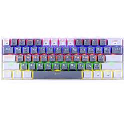 Клавиатура REDRAGON Fizz RU,Rainbow,melt-gold свитчи (72602)