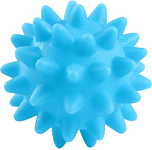 Игрушка пищащая "Мяч с шипами" для собак, 6,5 см, голубая 7159728