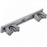 Держатель для хоз. инвентаря HAUSMANN Mop Holder 2+3, алюминий/серый, 31х6х4,2см (HM-GM-0830)