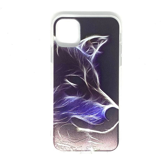 Задняя накладка PHOPART для iPhone 11, волк №6764