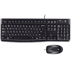 Клавиатура+мышь LOGITECH MK120 черный