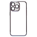 Задняя накладка PC073 для iPhone 15 Pro Max (blue) (222637) с закрытой камерой