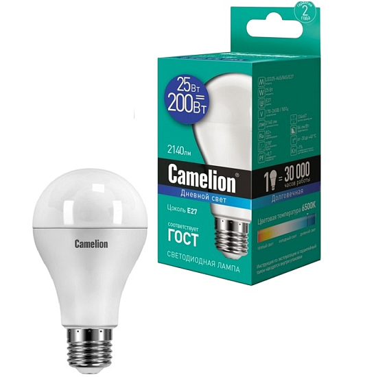 Лампа светодиодная CAMELION A65 25W/6500К/E27