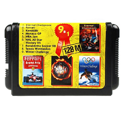 Картридж SEGA 9in1 Bs9104 (Ferrari+NBA Jam+RonaldSoc98+Tennis+...)