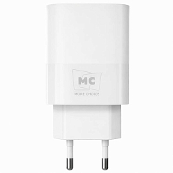 Сетевое ЗУ 1Type-C 3A MORE CHOICE NC67 White, PD20W