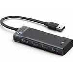 USB-Хаб UGREEN CM653 (15548) черный, 4 порта