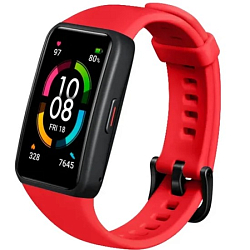 Силиконовый ремешок NONAME для Honor Band 6 (Красный)