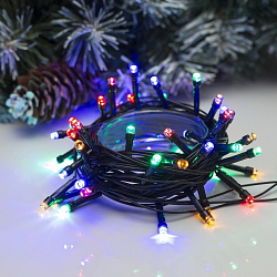 Гирлянда "Нить", 5 м, LED-50-220V, 8 режимов, свечение мульти