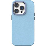 Задняя накладка PULOKA для iPhone 14 Pro Classic 301 экокожа (Sierra Blue)