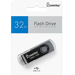 USB 32Gb SMARTBUY Twist чёрный, 3.0