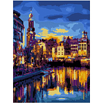 Алмазная мозаика Канал в Амстердаме 30*40 см 43757