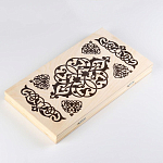 Нарды деревянные большие, настольная игра "Узор", 40 х 40 см 3627310