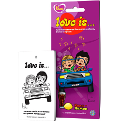 Ароматизатор AROMA Riche LOVE IS КОЛА-ЛИМОН картонный