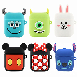 Чехол NONAME для AirpodsPro,обьёмный,мультяшный микс