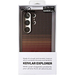 Задняя накладка KEEPHONE KEVILAR VISTA MAGSAFE CARBON ANTISHOCK CASE для Samsung Galaxy S25 ULTRA SUNSET