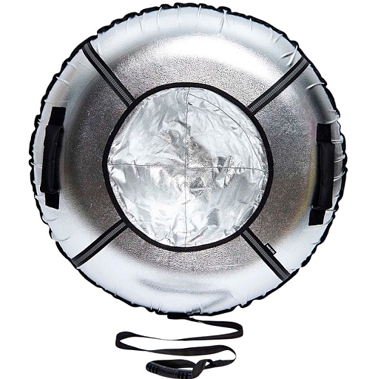 Тюбинг NIKA ТБ10М-95/С серебристый с круговым дизайном 