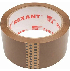 Скотч упаковочный REXANT 09-4212, 48 мм х 50 мкм, коричневый, рулон 66 м (6/72)