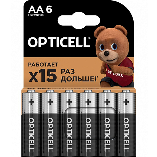 Элемент питания OPTICELL LR06 BASIC BL-6 (6/60)