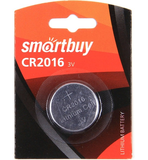 Элемент питания SMARTBUY CR2016 BL-1