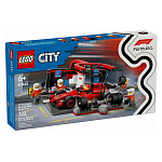Конструктор LEGO CITY 60443 Пит-стоп F1 и команда болида Ferrari