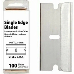ЛЕЗВИЕ С ДЕРЖАТЕЛЕМ SINGLE EDGE BLADES (0.09" /.2286MM) В УПАКОВКЕ (100ШТ) (МЕКСИКА)