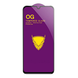 Противоударное стекло NONAME для SAMSUNG Galaxy A2 Core, OG PREMIUM, черное, полный клей, в техпаке