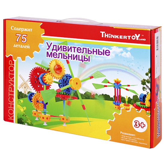 Конструктор Thinkertoy "Удивительные мельницы" (75 деталей)