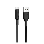 Кабель USB <--> microUSB  1.0м FAISON HX25 CAST чёрный