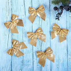 Ёлочное украшение "Бантик" (набор 12 шт) 5 см золото 700850