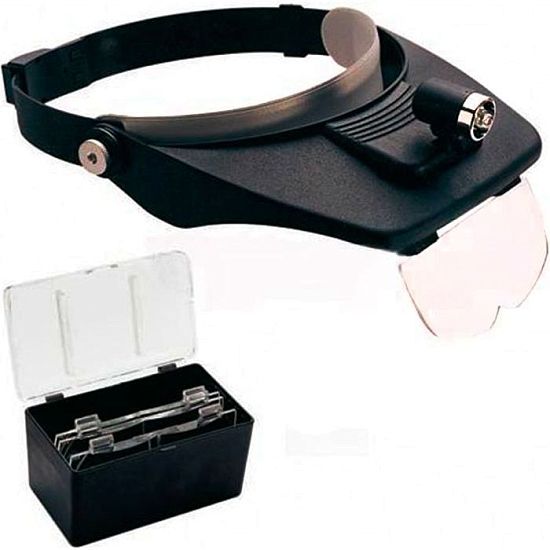 Лупа для закрепления на голове с изменением кратности TK1009L с подсветкой Led Light Head Magnifier