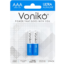 Элемент питания VONIKO LR03 (LR03-BL2) (2/60/480)