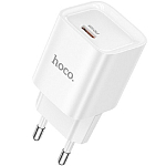 Сетевое ЗУ 1Type-C 3A HOCO C146A Charm, белый, кабель Type-C - Type-C, PD20Вт